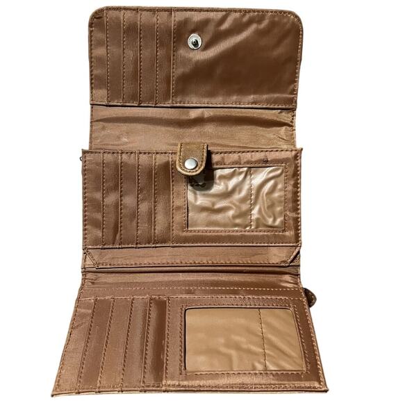 Vintage 90s Brown Leather Wallet - Picture 2 of 5